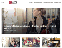 Tablet Screenshot of objets-publicitaires.biz